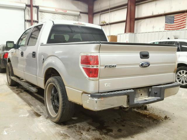 1FTRW12809FA23495 - 2009 FORD F150 SUPER SILVER photo 3