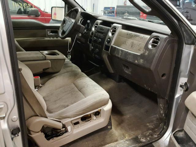 1FTRW12809FA23495 - 2009 FORD F150 SUPER SILVER photo 5