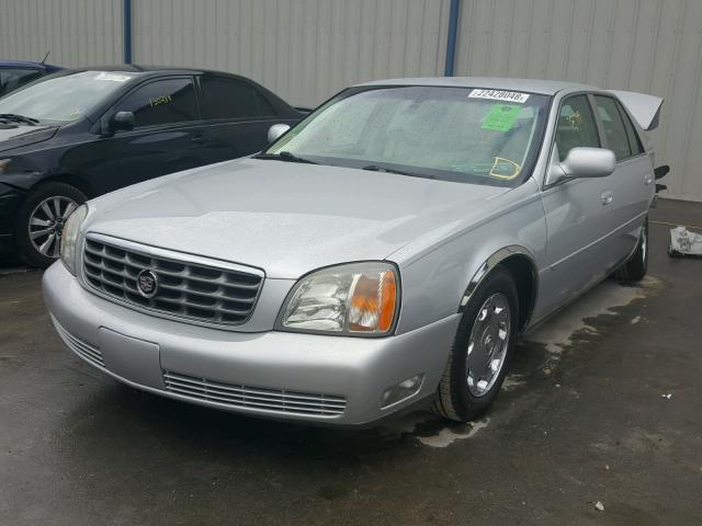 1G6KE57Y92U303103 - 2002 CADILLAC DEVILLE DH SILVER photo 2