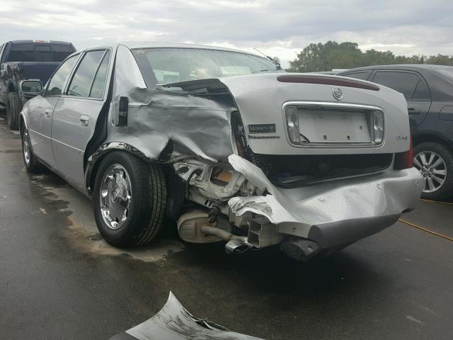 1G6KE57Y92U303103 - 2002 CADILLAC DEVILLE DH SILVER photo 3