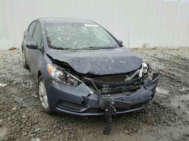 KNAFX4A64E5218000 - 2014 KIA FORTE LX BLUE photo 1