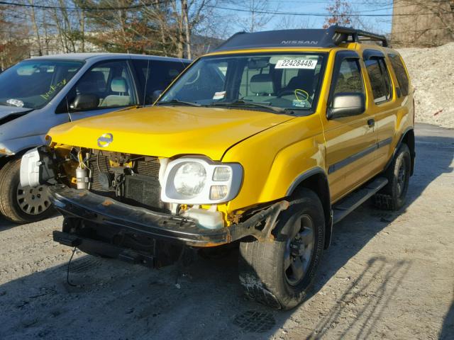 5N1ED28Y72C559025 - 2002 NISSAN XTERRA XE YELLOW photo 2