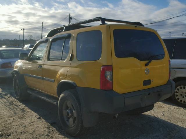 5N1ED28Y72C559025 - 2002 NISSAN XTERRA XE YELLOW photo 3