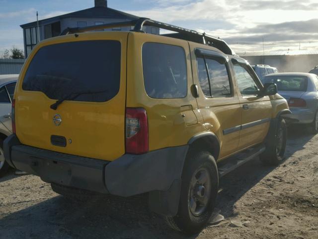 5N1ED28Y72C559025 - 2002 NISSAN XTERRA XE YELLOW photo 4