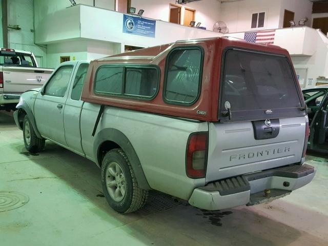 1N6DD26S02C361737 - 2002 NISSAN FRONTIER K SILVER photo 3