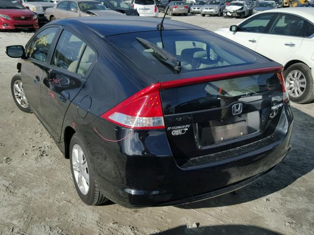 JHMZE2H73AS040857 - 2010 HONDA INSIGHT EX BLACK photo 3