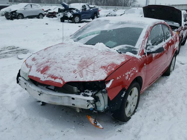 1G8AN15F77Z111296 - 2007 SATURN ION LEVEL RED photo 2