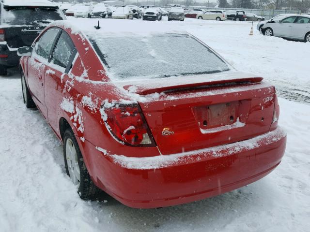 1G8AN15F77Z111296 - 2007 SATURN ION LEVEL RED photo 3
