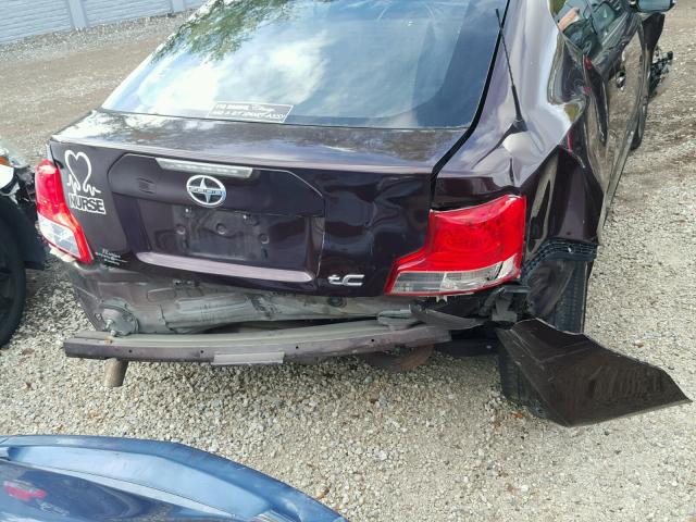 JTKJF5C75B3009585 - 2011 TOYOTA SCION TC 勃艮第红 照片 9