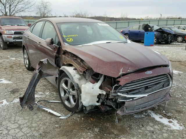 3FA6P0H98FR297137 - 2015 FORD FUSION SE MAROON photo 1