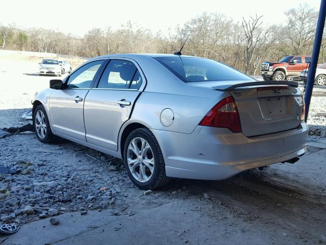 3FAHP0HA1CR174231 - 2012 FORD FUSION SE GRAY photo 3