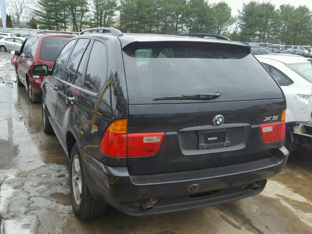 5UXFA53542LP32630 - 2002 BMW X5 3.0I BLACK photo 3