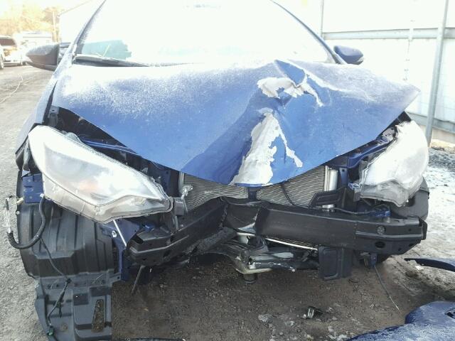 2T1BURHEXEC215108 - 2014 TOYOTA COROLLA L BLUE photo 9