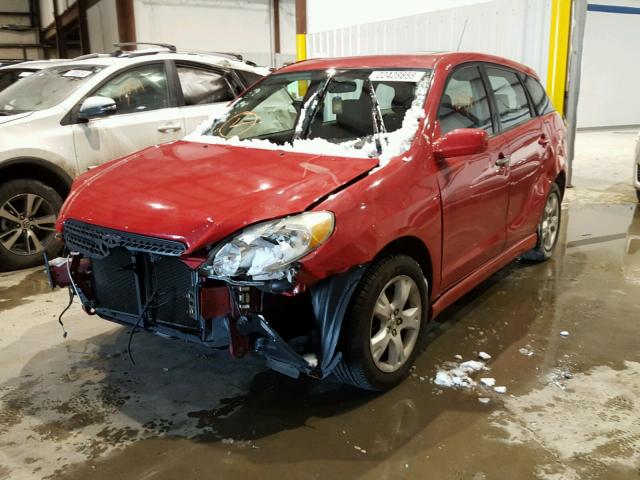 2T1KR32E05C472267 - 2005 TOYOTA COROLLA MA RED photo 2