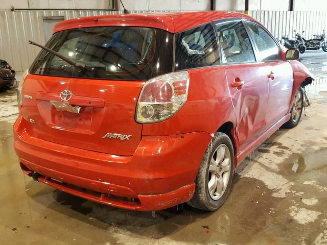 2T1KR32E05C472267 - 2005 TOYOTA COROLLA MA RED photo 4