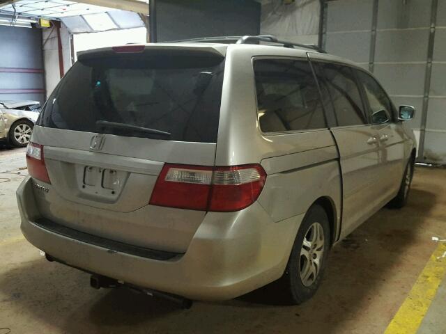 5FNRL38737B408277 - 2007 HONDA ODYSSEY EX SILVER photo 4