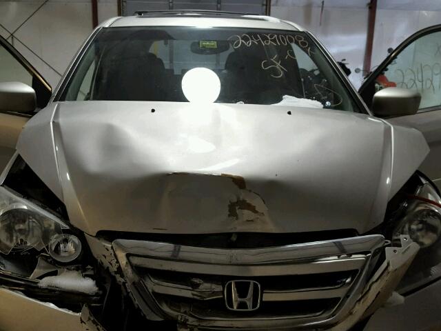 5FNRL38737B408277 - 2007 HONDA ODYSSEY EX SILVER photo 7