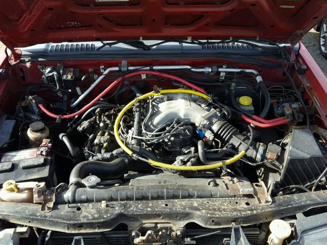 5N1ED28Y61C534101 - 2001 NISSAN XTERRA XE RED photo 7