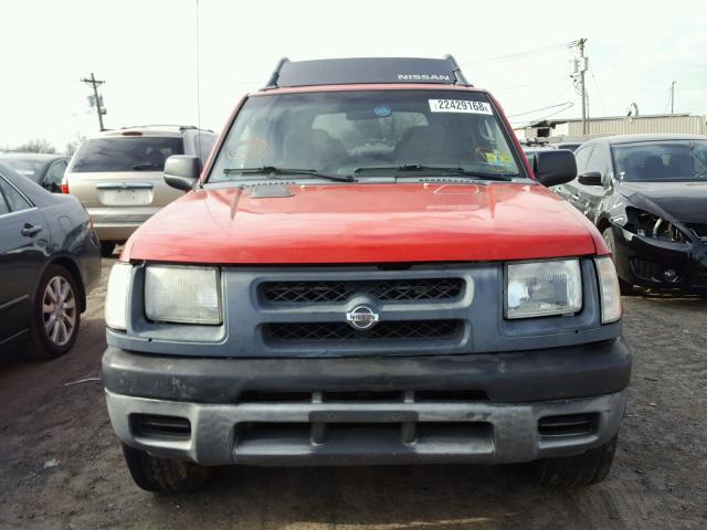 5N1ED28Y61C534101 - 2001 NISSAN XTERRA XE RED photo 9