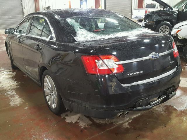 1FAHP2EW7CG102792 - 2012 FORD TAURUS SEL BLACK photo 3