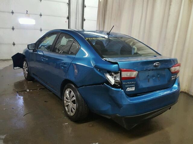 4S3GKAA66H1622951 - 2017 SUBARU IMPREZA BLUE photo 3