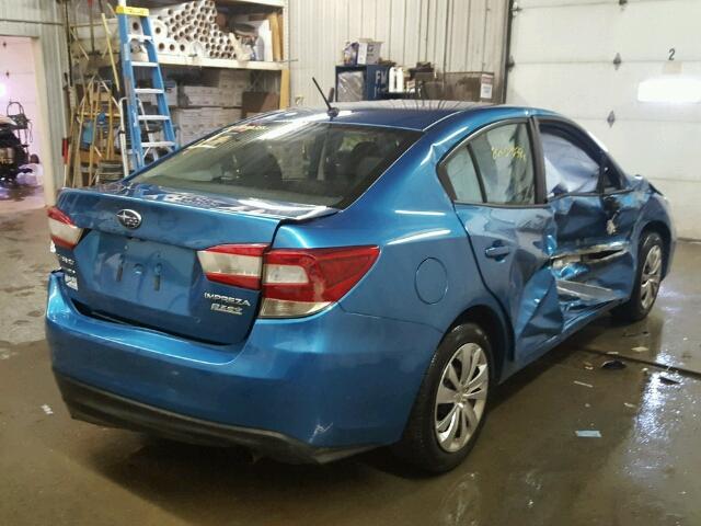 4S3GKAA66H1622951 - 2017 SUBARU IMPREZA BLUE photo 4