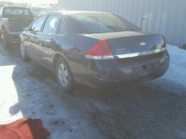 2G1WT55N181236636 - 2008 CHEVROLET IMPALA LT BLUE photo 3