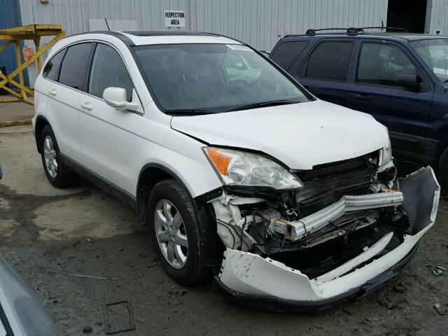 JHLRE48758C047104 - 2008 HONDA CR-V EXL WHITE photo 1