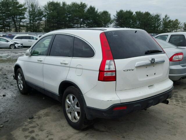 JHLRE48758C047104 - 2008 HONDA CR-V EXL WHITE photo 3