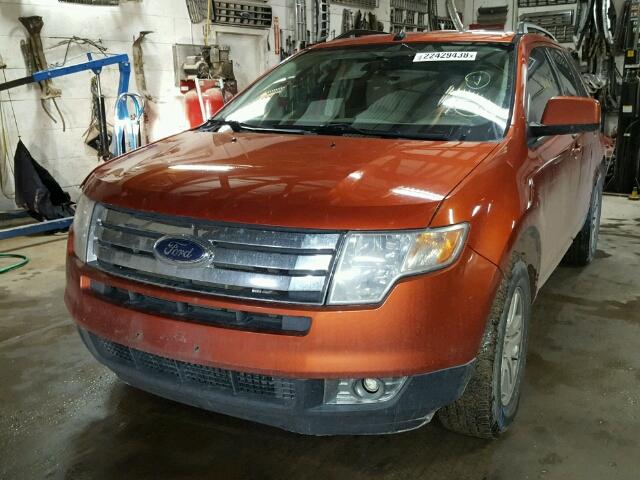 2FMDK48C07BA83239 - 2007 FORD EDGE SEL ORANGE photo 2