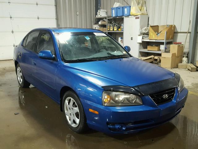 KMHDN46D16U309462 - 2006 HYUNDAI ELANTRA GL BLUE photo 1