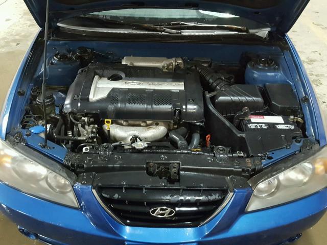 KMHDN46D16U309462 - 2006 HYUNDAI ELANTRA GL BLUE photo 7