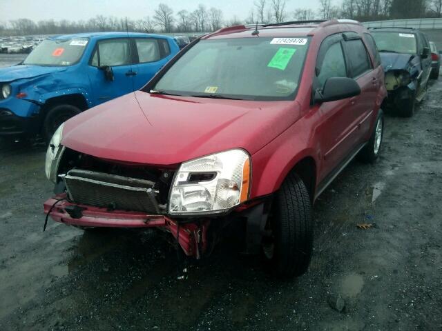 2CNDL73F956156484 - 2005 CHEVROLET EQUINOX LT RED photo 2