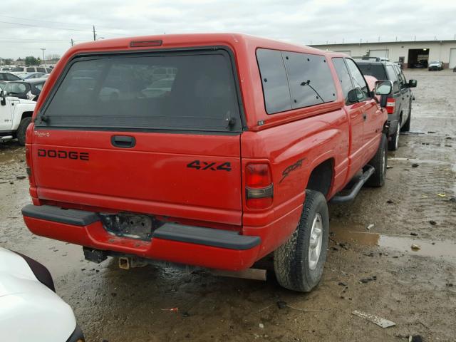 3B7HF13ZXVG837956 - 1997 DODGE RAM 1500 RED photo 4