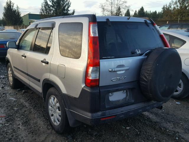 JHLRD78895C011652 - 2005 HONDA CR-V EX SILVER photo 3