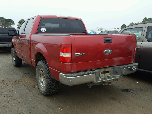 1FTPW14578FA65073 - 2008 FORD F150 SUPER RED photo 3