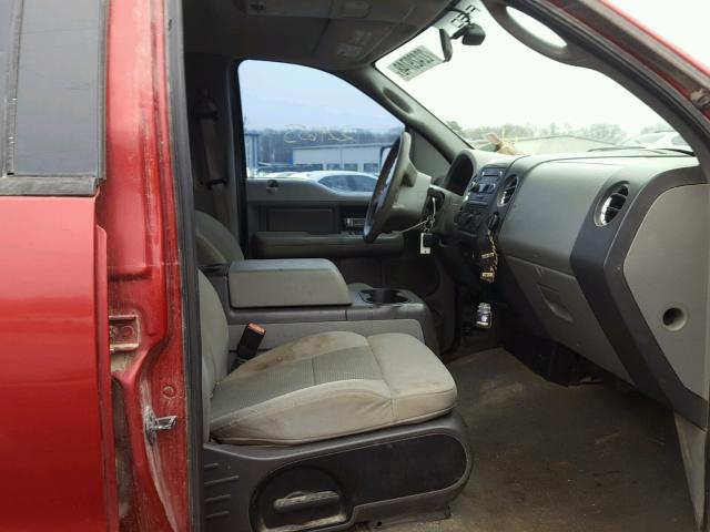 1FTPW14578FA65073 - 2008 FORD F150 SUPER RED photo 5