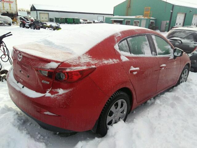 3MZBM1V72FM133886 - 2015 MAZDA 3 TOURING RED photo 4