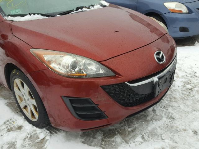 JM1BL1SG7A1148738 - 2010 MAZDA 3 I RED photo 9