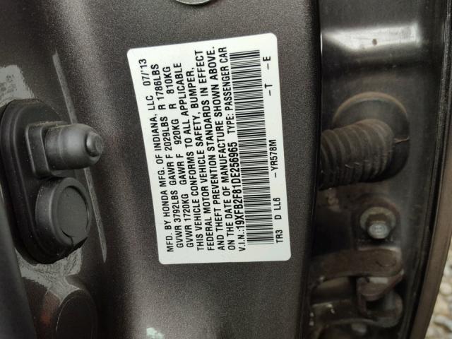 19XFB2F81DE256965 - 2013 HONDA CIVIC EX 石墨色 照片 10