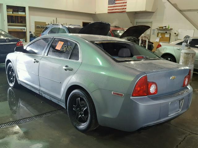1G1ZG57B594232387 - 2009 CHEVROLET MALIBU LS BLUE photo 3