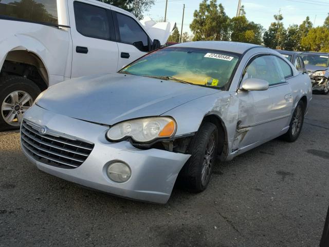 4C3AG52H03E144285 - 2003 CHRYSLER SEBRING LX SILVER photo 2