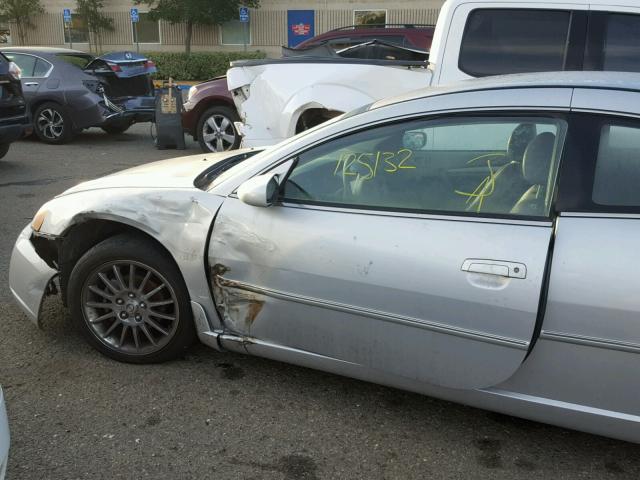 4C3AG52H03E144285 - 2003 CHRYSLER SEBRING LX SILVER photo 9