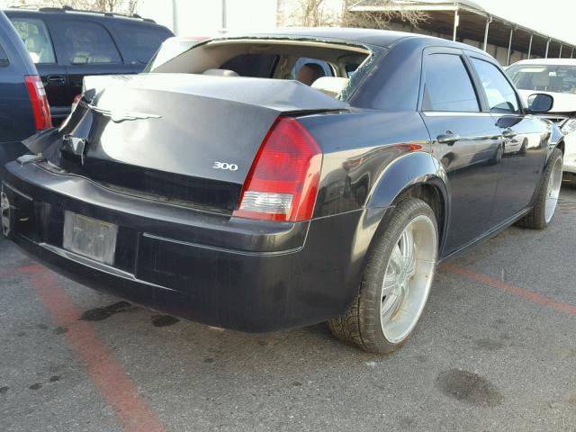 2C3KA43R07H782835 - 2007 CHRYSLER 300 BLACK photo 4