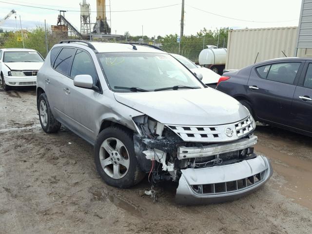 JN8AZ08W94W301358 - 2004 NISSAN MURANO SL SILVER photo 1