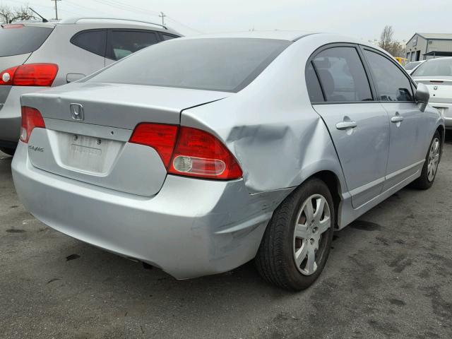 2HGFA16568H343811 - 2008 HONDA CIVIC LX SILVER photo 4