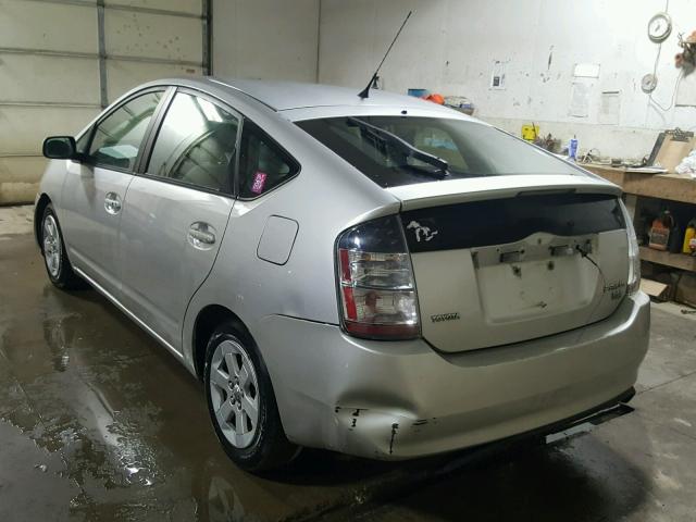 JTDKB20U340033789 - 2004 TOYOTA PRIUS SILVER photo 3