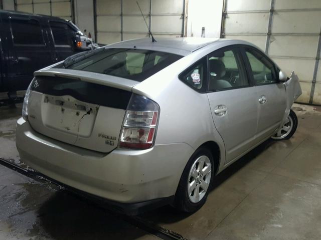 JTDKB20U340033789 - 2004 TOYOTA PRIUS SILVER photo 4