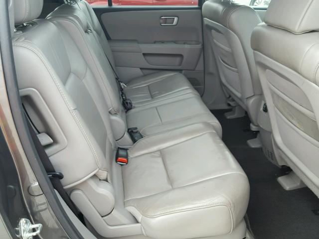 5FNYF4H59BB045418 - 2011 HONDA PILOT EXL GRAY photo 6