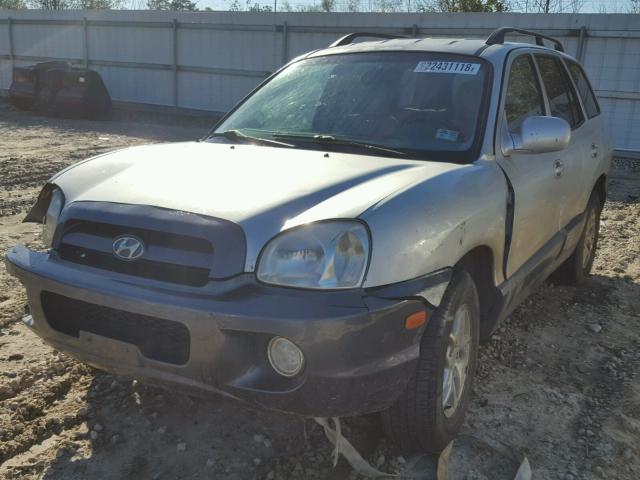 KM8SC73D15U874392 - 2005 HYUNDAI SANTA FE G SILVER photo 2